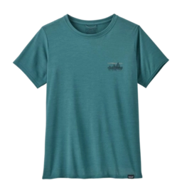 T-Shirt Patagonia Women Capilene Cool Daily Graphic Shirt '73 Skyline: Wetland Blue X-Dye