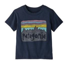 T-Shirt Patagonia Baby Fitz Roy Skies New Navy