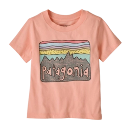T-Shirt Patagonia Baby Fitz Roy Skies Sunlit Pink