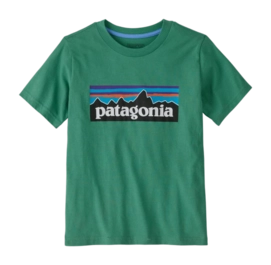 T-Shirt Patagonia Kids P-6 Logo Heartleaf Green