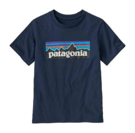 T-Shirt Patagonia Kids P-6 Logo New Navy 25