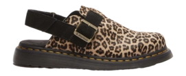 Dr. Martens Women Jorge II Light Tan Black Mini Leopard Spot Hair On Suede