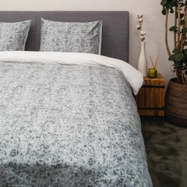 Bettwäsche Kayori Kiayo Baumwolle-Satin Silber