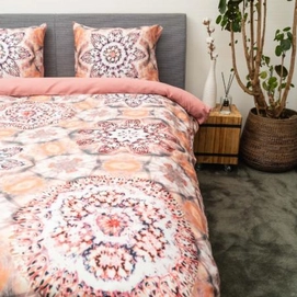 Bettwäsche Kayori Navajo Baumwolle-Satin Mauve