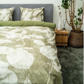 Bettwäsche Kayori Kibu Baumwolle-Satin Grün
