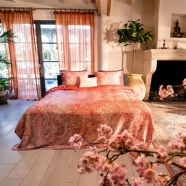 Bettwäsche Kayori Luay Ägypt Baumwolle Satin Peach
