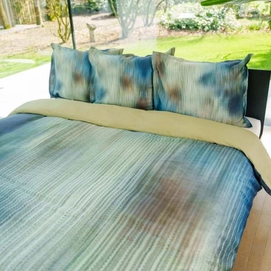 Bettwäsche Toka Baumwolle Satin Blau