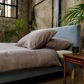 Bettwäsche Saya Baumwolle Satin Taupe