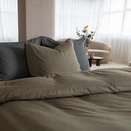 Bettwäsche Kayori Rui Peached Twill OlivGrün