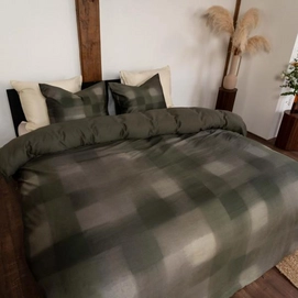 Bettwäsche Kayori Koya Baumwolle-Satin Grün
