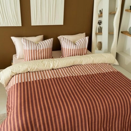 Bettwäsche Kayori Niseko Baumwolle-Satin Rot