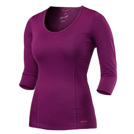 T-Shirt de Tennis HEAD Vision 3/4 Shirt Women Purple