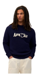 Sweater Arte Antwerp Men Logo Knit Navy