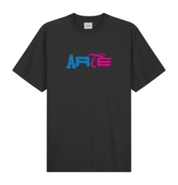 T-Shirt Arte Antwerp Duo Print Logo Herren Black
