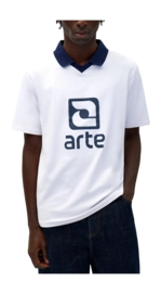 T-Shirt Arte Antwerp Logo Collar Herren White/Navy