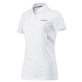 Polo HEAD Club Technical Polo Shirt Women White Red