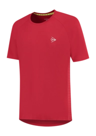 Tennis Shirt Dunlop Men Ap Club Crew Tee Jester Red