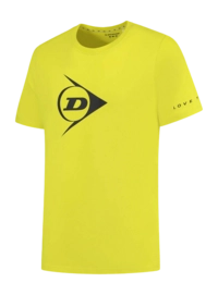 Tennisshirt Dunlop Unisex Ap Essentials Promo Tee Bright Yellow
