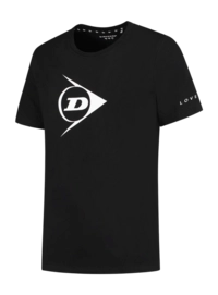 Tennisshirt Dunlop Unisex Ap Essentials Promo Tee Black