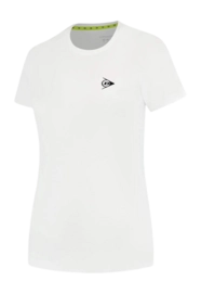Tennisshirt Dunlop Women Ap Club Crew Tee White