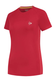 Tennisshirt Dunlop Women Ap Club Crew Tee Jester Red
