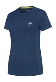 Tennisshirt Dunlop Women Ap Club Crew Tee Black