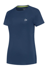 Tennis Shirt Dunlop Girls Ap Club Crew Tee Navy