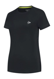 Tennis Shirt Dunlop Girls Ap Club Crew Tee Black