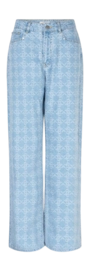 Jeans Dante6 Nuit Wideleg Monogram Damen Skywash Blue