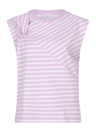 T-Shirt Dante6 Dash Constructed Stripe Damen Pink Sorbet