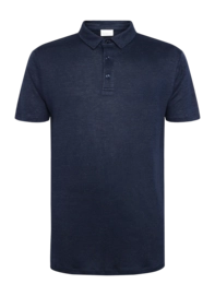 Polo Knowledge Cotton Apparel Homme Regular Linen Total Eclipse