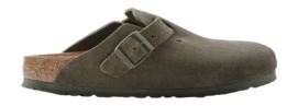 Klomp Birkenstock Women Boston Suede Thyme Narrow