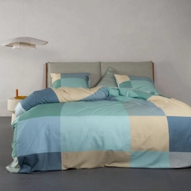 Bettwäsche Essenza Femi Pastellblau Bio-Baumwollsatin