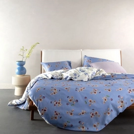 Bettwäsche Essenza Fiora Lavender Blue Baumwollsatin
