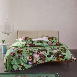 Bettwäsche Essenza Fleur Quiet Green Baumwollsatin