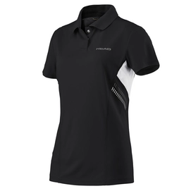 Polo HEAD Club Technical Polo Shirt Girls Black