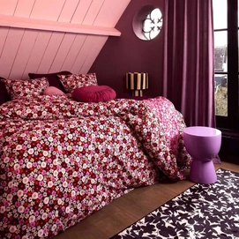 Bettwäsche Essenza Mellow Millesfleurs Schwarz Bio-Baumwollperkal