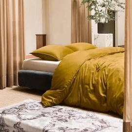 Bettwäsche Essenza Minte Olive Baumwollsatin