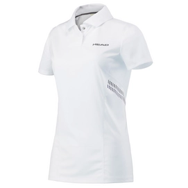 Polo HEAD Club Technical Polo Shirt Girls White Navy