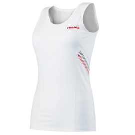 Tank Top HEAD Club Tank Top Girls White Red