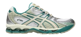 ASICS Unisex GEL-NIMBUS 10.1 White/Rainy Lake