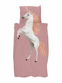 Bettwäsche SNURK Unicorn Dusty Pink Rosa Bio-Baumwolle