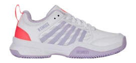 Tennisschuhe K-Swiss Court Express 2 Clay Damen White / Orchid Petal / Neon Blaze