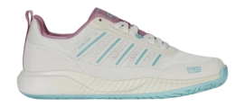 Chaussures de Padel K-Swiss Femme Ultra Court Padel White Lilas Pastel Turquoise