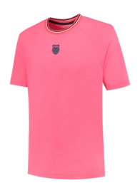 Tennisshirt K-Swiss Men Hypercourt Tee Melange 3 Pink