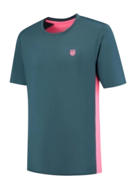 Tennisshirt K-Swiss Men Hypercourt Mix Melange Crew Stargazer Pink