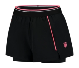 Tennisbroek K-Swiss Women Hypercourt Shorts 7 Black Pink