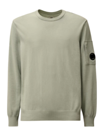 Trui CP Company Men Cotton Crepe Crew Neck Lens Blue Fox
