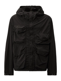 Jacke CP Company Flatt Nylon Goggle Outerwear Medium Herren Total Eclipse