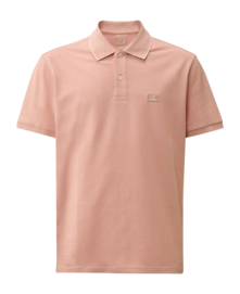 Polo CP Company Homme Stretch Piquet Short Sleeve Misty Rose